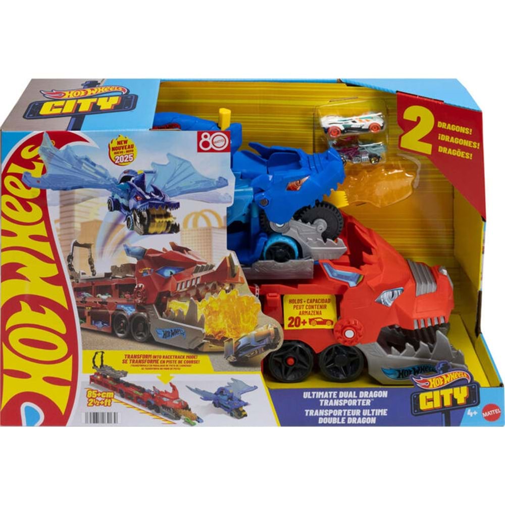 Hot Wheels® Ultimate Çift Ejderha Taşıyıcı Tır JBM72