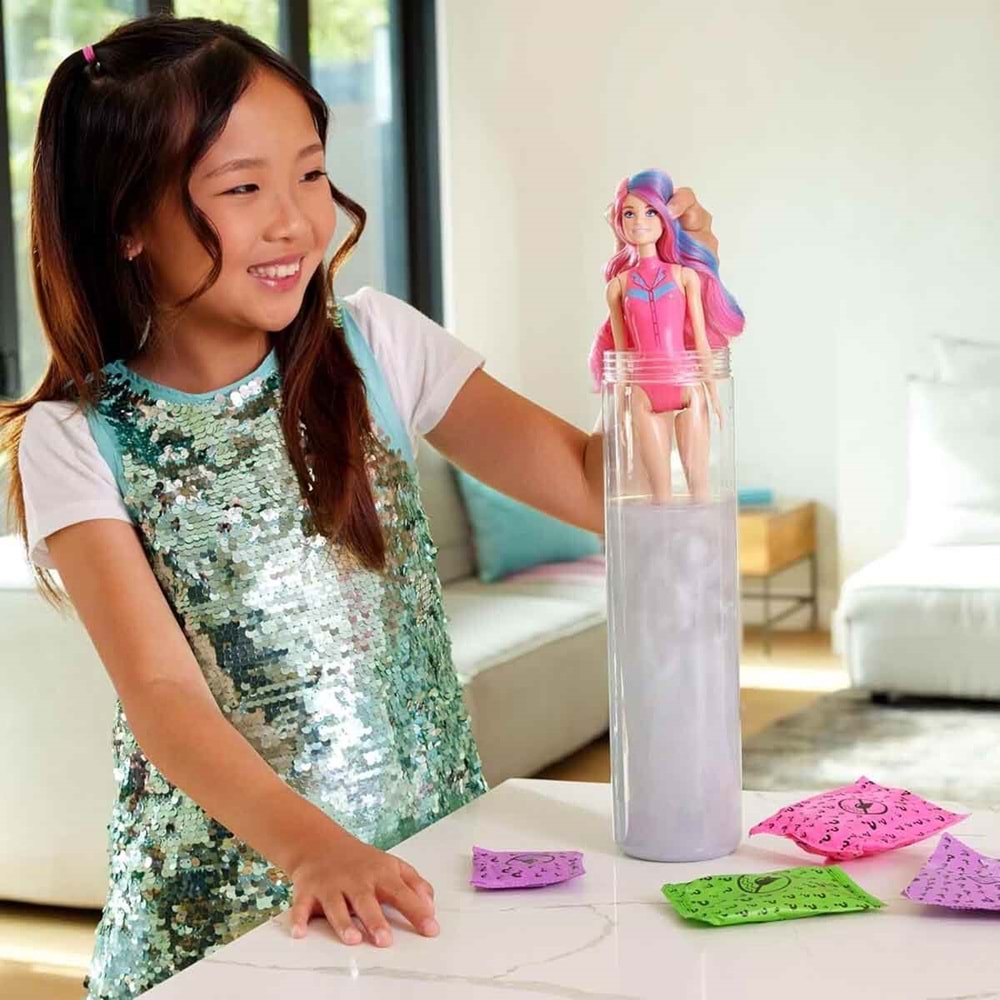 Barbie Color Reveal™ - Renk Değiştiren Sürpriz Barbie Disco Star Serisi JCP01
