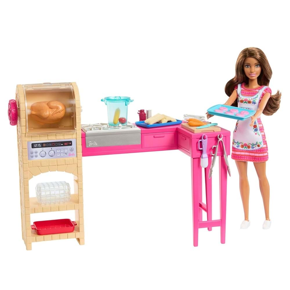 Barbie and Teresa Recipe for Friendship™ Teresa™ ve Mutfağı Oyun Seti JCT06