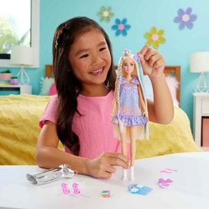 Barbie® Upuzun Muhteşem Saçlı Bebekler-Saç Tasarım Oyun Seti JCT72