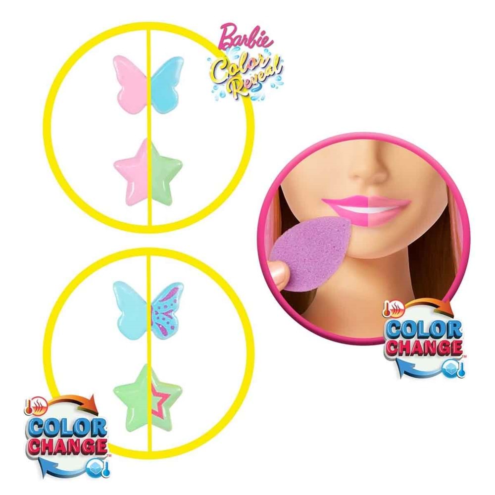 Barbie® Saç Tasarımı Büstü - Sarı Saçlı JFG81