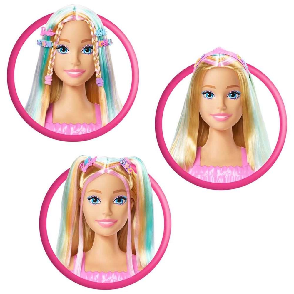 Barbie® Saç Tasarımı Büstü - Sarı Saçlı JFG81