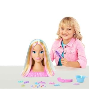 Barbie® Saç Tasarımı Büstü - Sarı Saçlı JFG81
