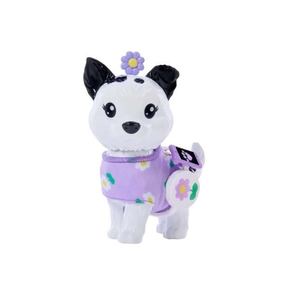 Barbie Uyumlu Dostlar Siyah Saçlı Bebek ve Köpekçiği JFP39