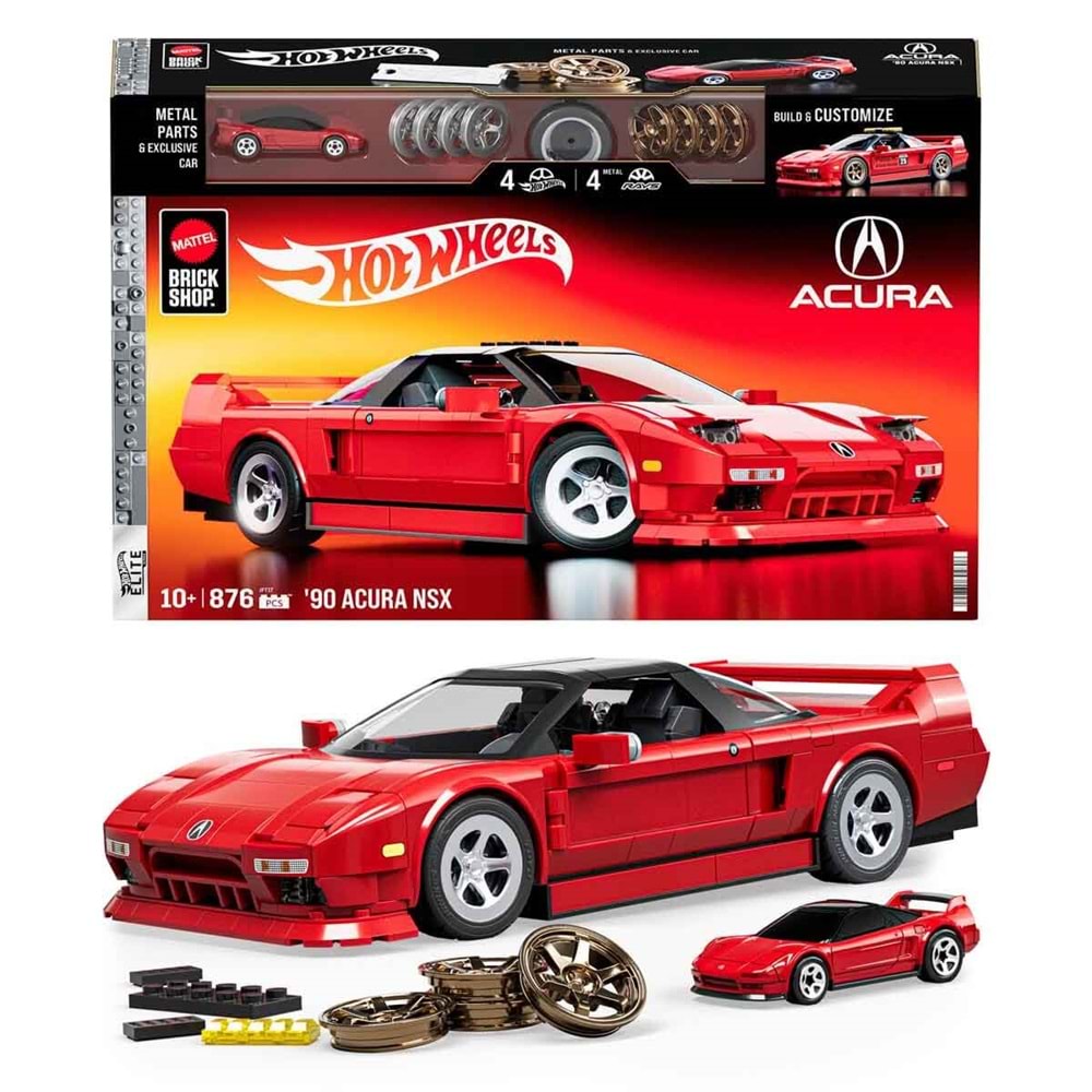 Hot Wheels Elite Serisi '90 Acura NSX Araba Yapım Seti 876 Parça JFT17