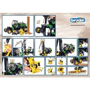 Bruder J.Deere 1270G Kütük Yükleme Ve Nakliye Br02135
