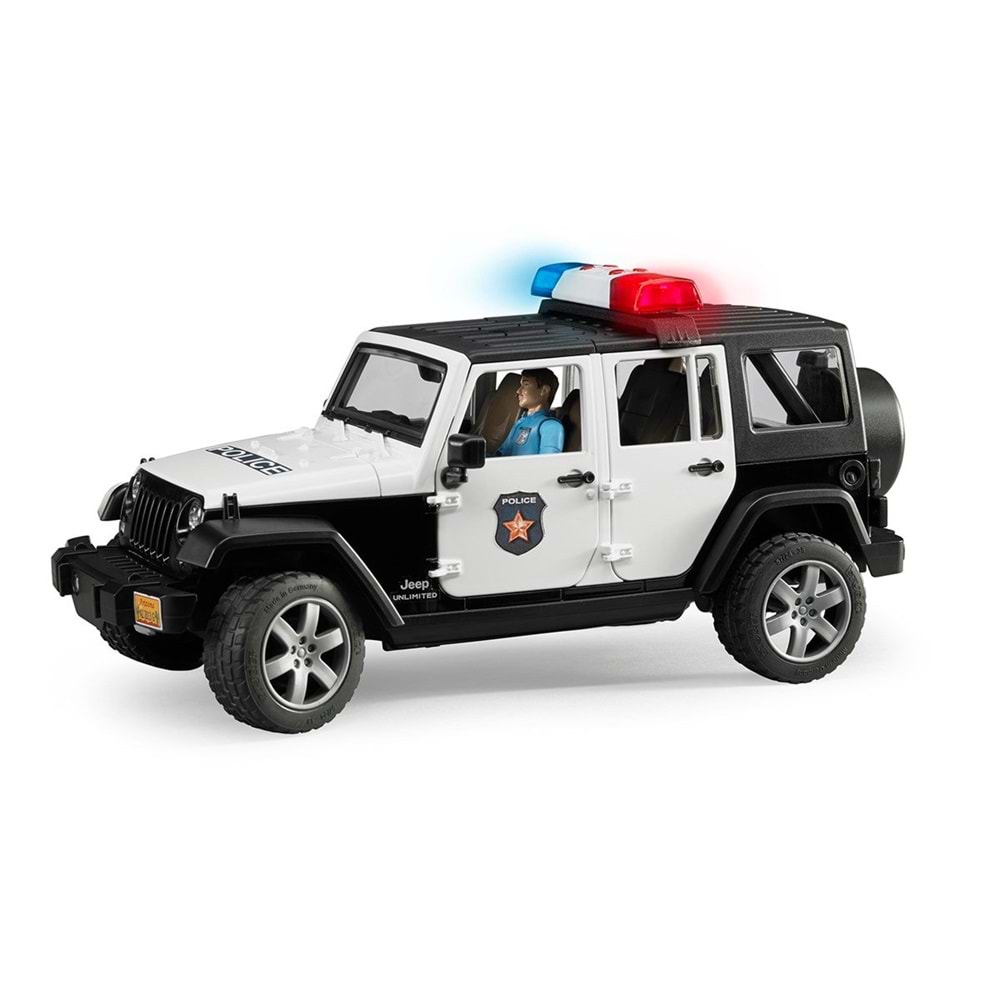 Bruder Jeep Wranger U.R. Polis Aracı Ve Memur Br02526