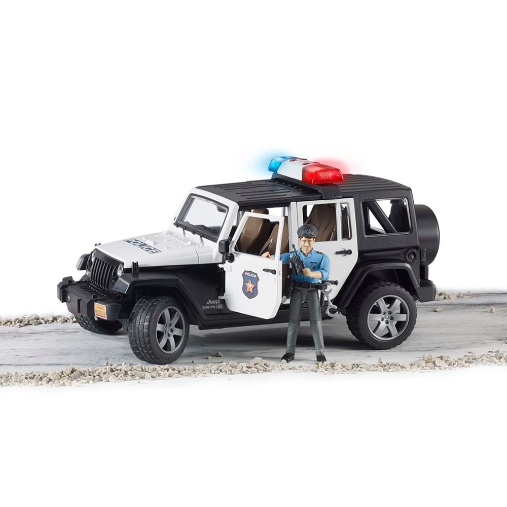 Bruder Jeep Wranger U.R. Polis Aracı Ve Memur Br02526