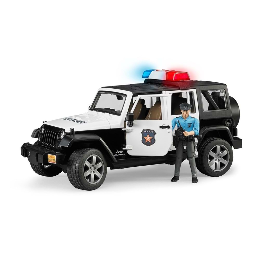 Bruder Jeep Wranger U.R. Polis Aracı Ve Memur Br02526