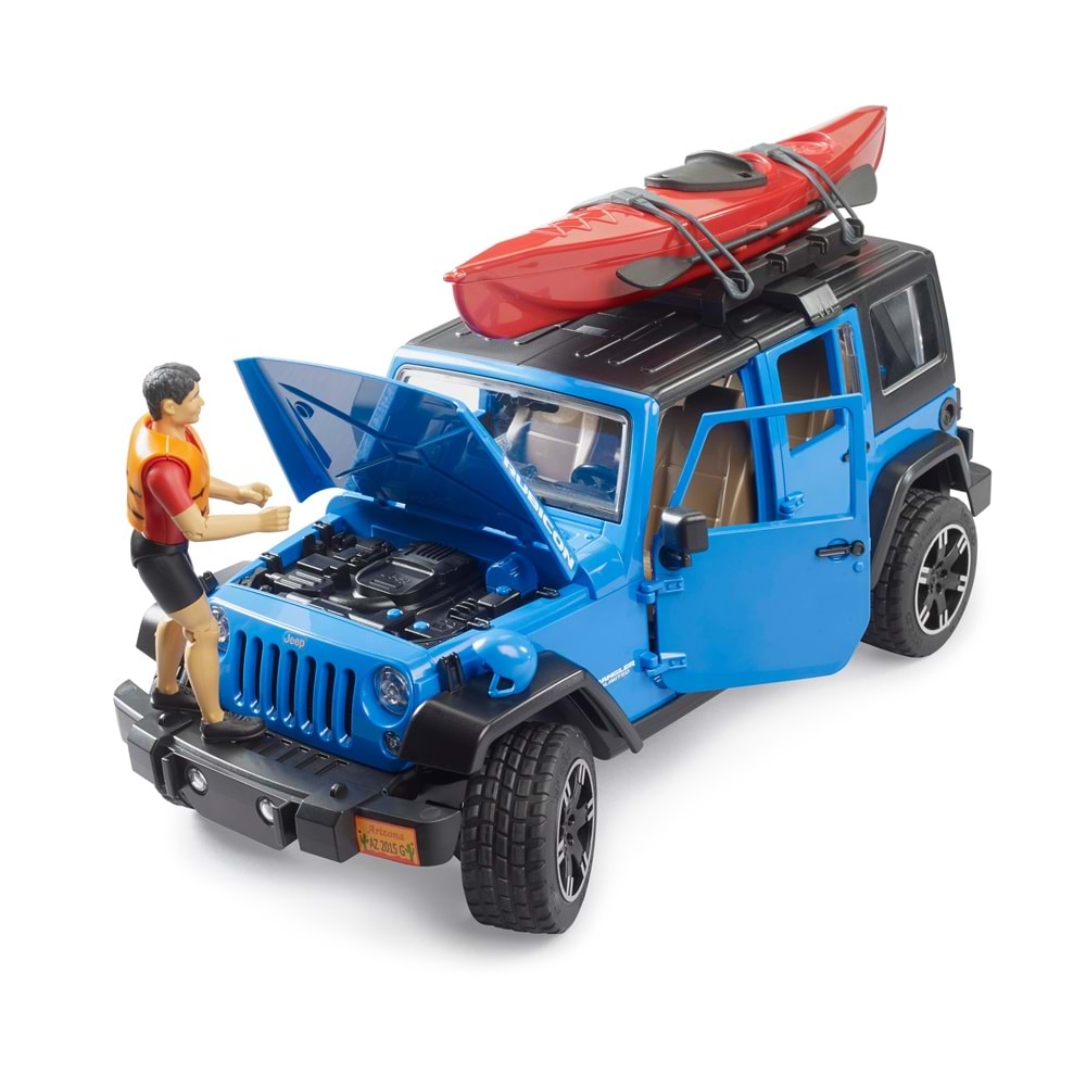 Bruder Jeep Wrangler Unlimited Rubicon, Kano Ve Sürücü Br02529