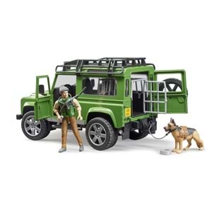 Bruder L.Rover Arazi Aracı- Orman Bekçisi& Köpeği Br02587