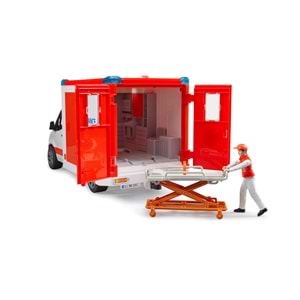 Bruder M.Benz Sprinter Sirenli Ambulans Ve Ekibi Br02676