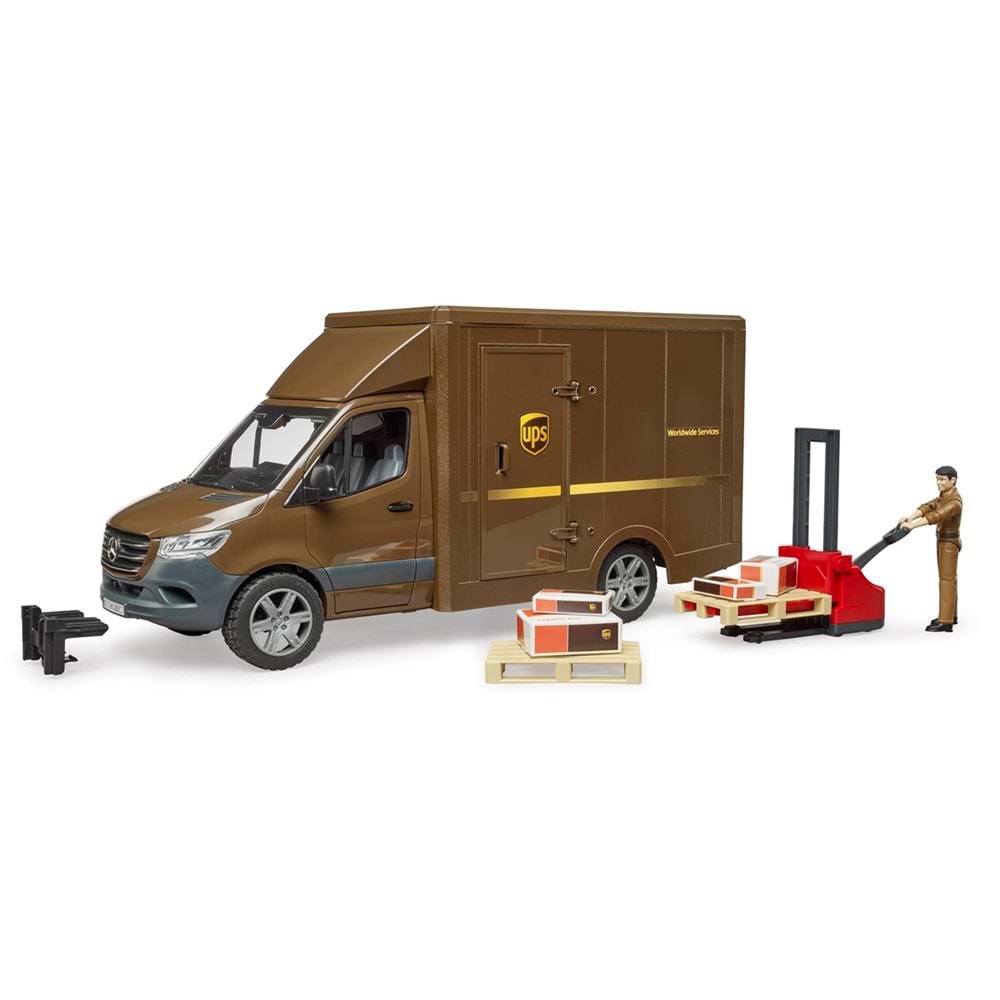 Bruder Mercedes Benz Sprinter Ups Kargo Aracı Transpalet BR02678