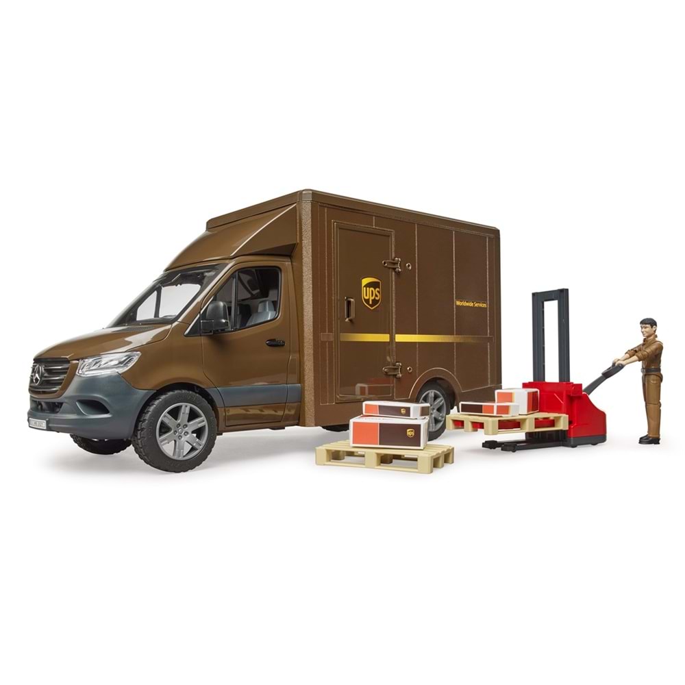Bruder Mercedes Benz Sprinter Ups Kargo Aracı Transpalet BR02678