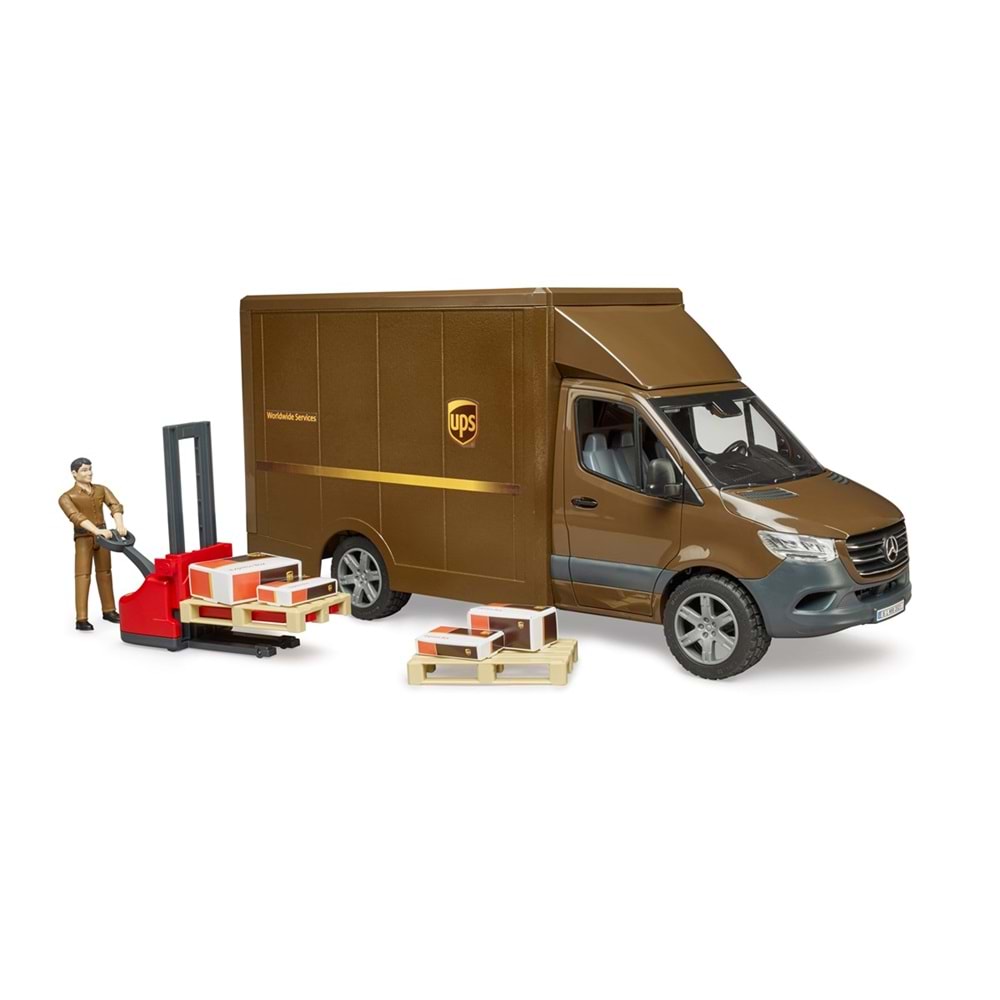 Bruder Mercedes Benz Sprinter Ups Kargo Aracı Transpalet BR02678