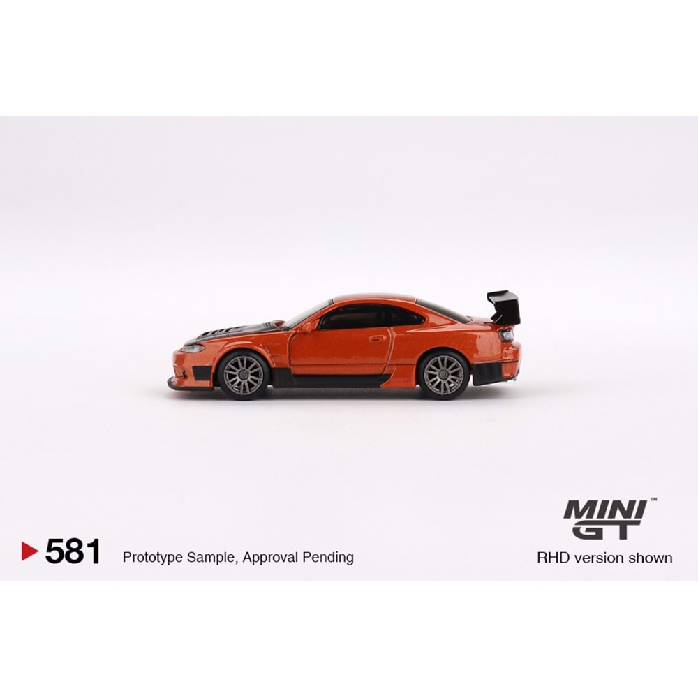 Mini GT 581 1:64 Nissan Silvia S15 D-MAX Metallic Orange