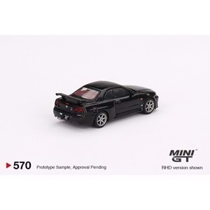 Mini GT 570 1:64 Nissan Skyline GT-R (R34) V-Spec Black Pearl