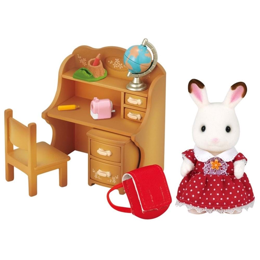 Sylvanian Families Çikolata Kulaklı Tavşan Kız Çalışma Masası ESF5016