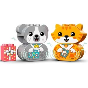 LEGO-10977 DUPLO Sesli İlk Yavru Köpeğim ve Yavru Kedim