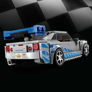 LEGO-76917 Speed Champions Daha Hızlı Daha Öfkeli Nissan Skyline GT-R (R34)