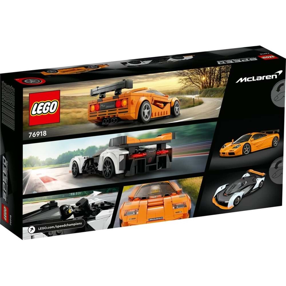 LEGO-76918 Speed Champions McLaren Solus GT ve McLaren F1 LM