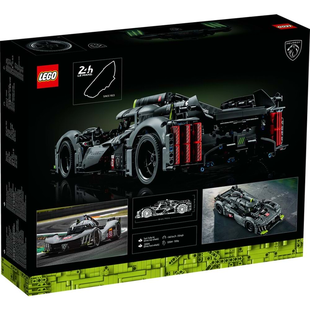 LEGO-42156 Technic PEUGEOT 9X8 24H Le Mans Hybrid Hypercar