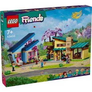LEGO-42620 Friends Olly ve Paisley'nin Aile Evleri