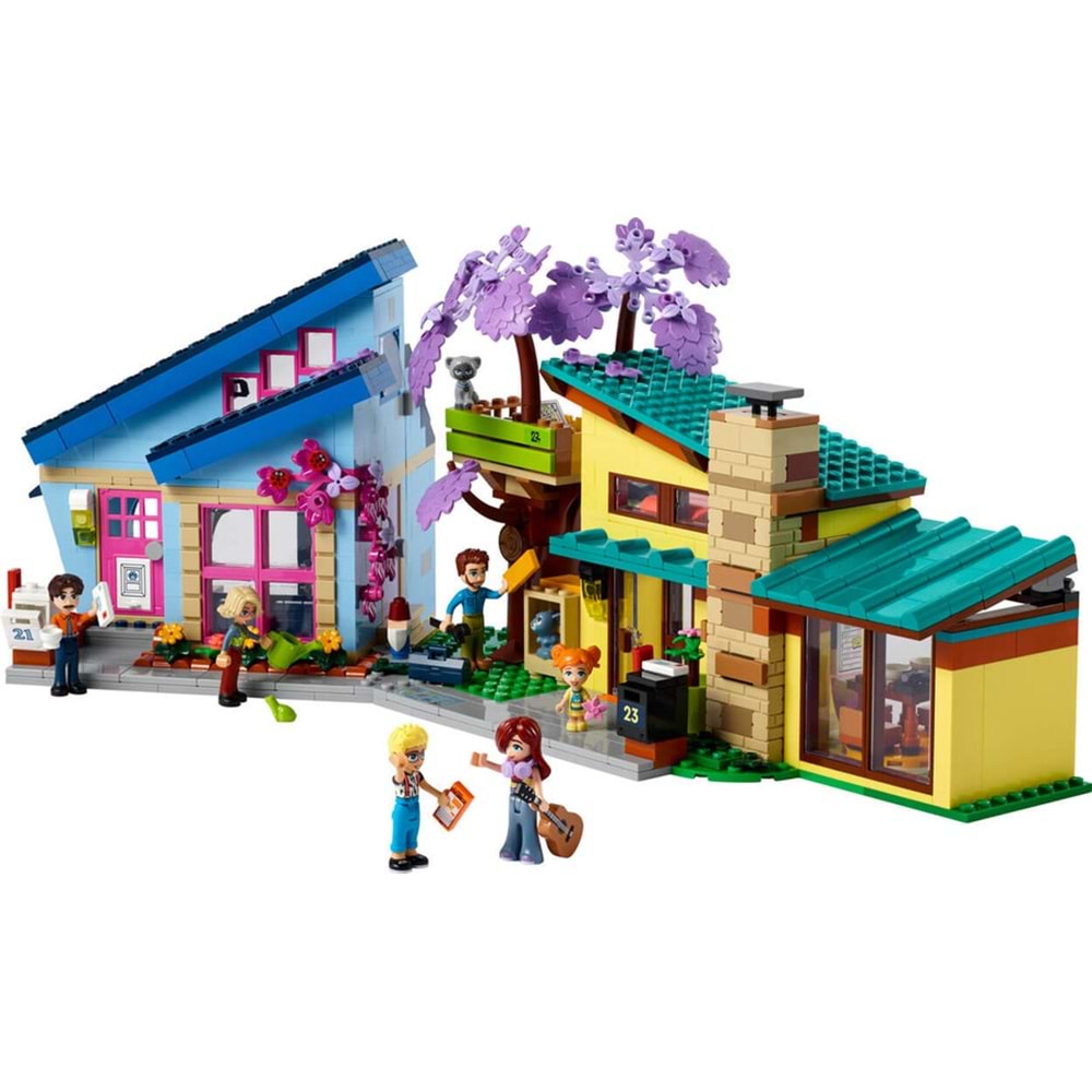 LEGO-42620 Friends Olly ve Paisley'nin Aile Evleri