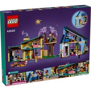 LEGO-42620 Friends Olly ve Paisley'nin Aile Evleri