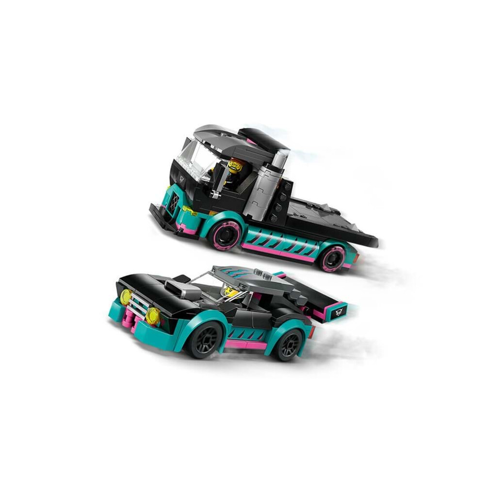 LEGO-60406 City Yarış Arabası ve Araba Taşıyıcı Kamyon
