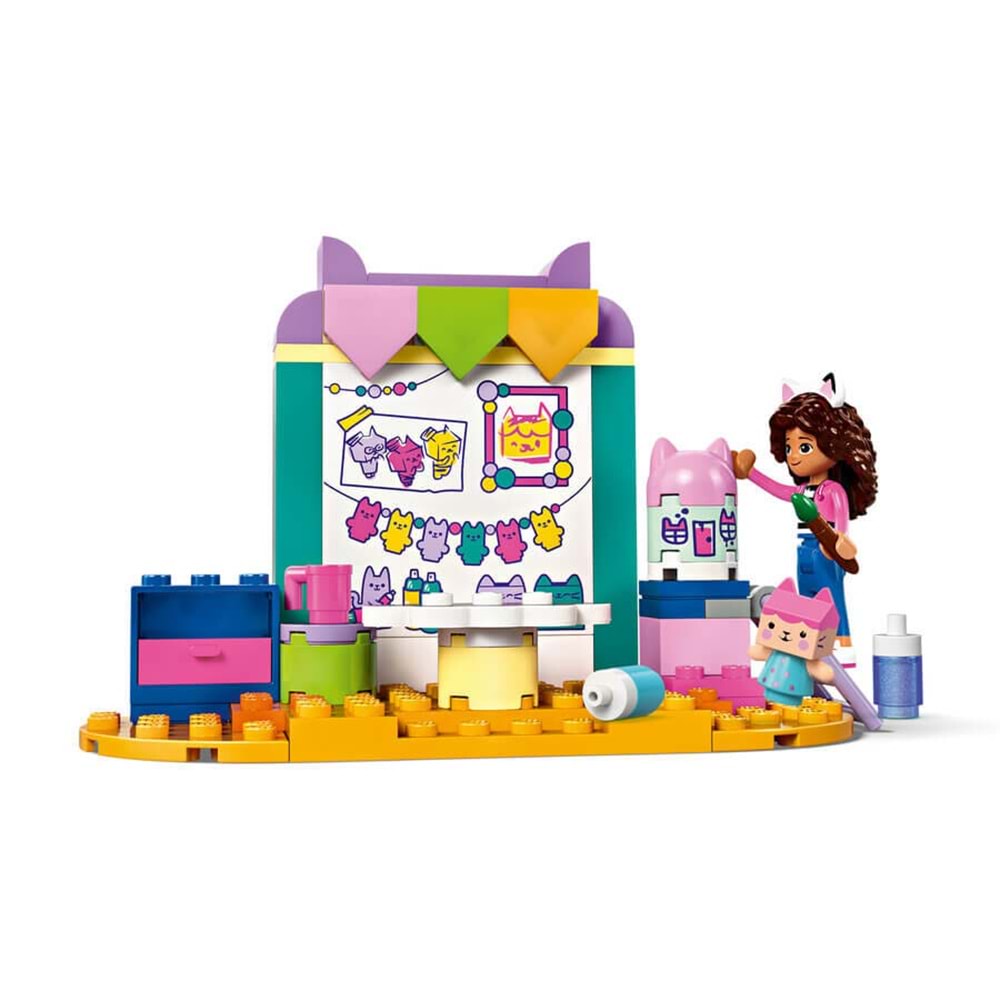LEGO-10795 Gabby's Dollhouse Karton Yavru Kedi ile El Sanatları