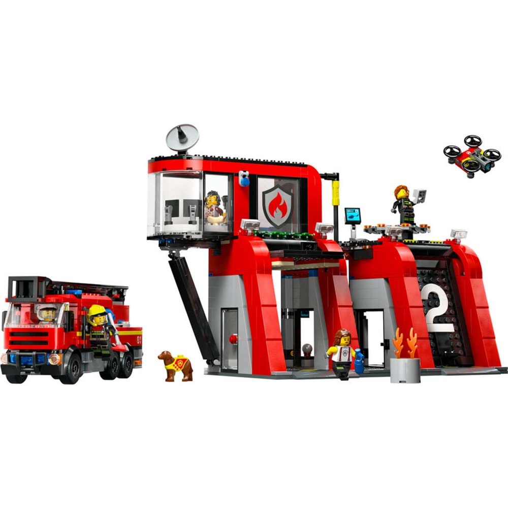 LEGO-60414 City İtfaiye Kamyonlu İtfaiye Merkezi
