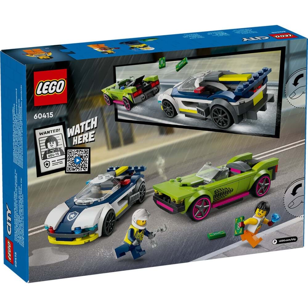 LEGO-60415 City Polis Arabası ve Spor Araba Takibi