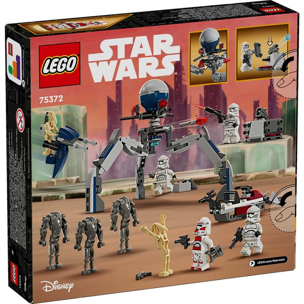 LEGO-75372 Star Wars™ Klon Trooper ve Savaş Droidi Savaş Paketi