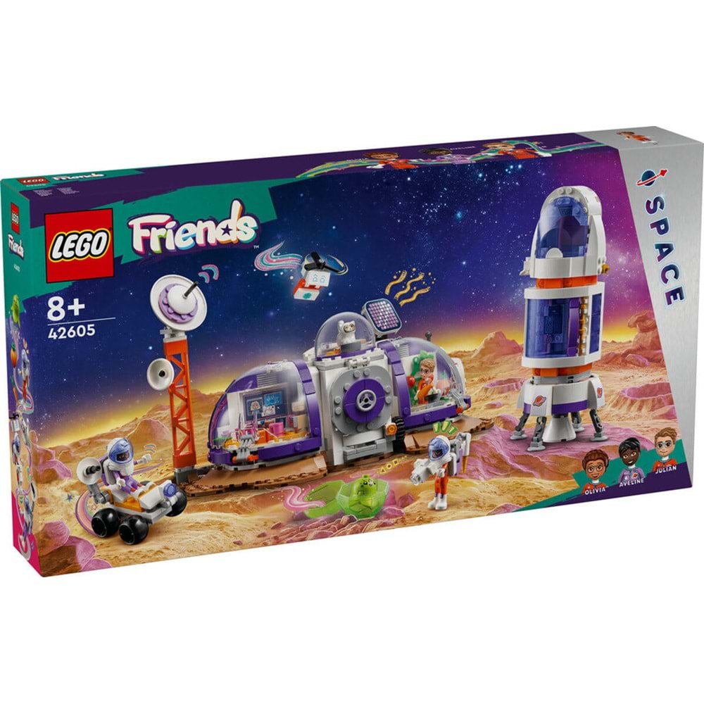 LEGO-42605 Friends Mars Uzay Üssü ve Roketi