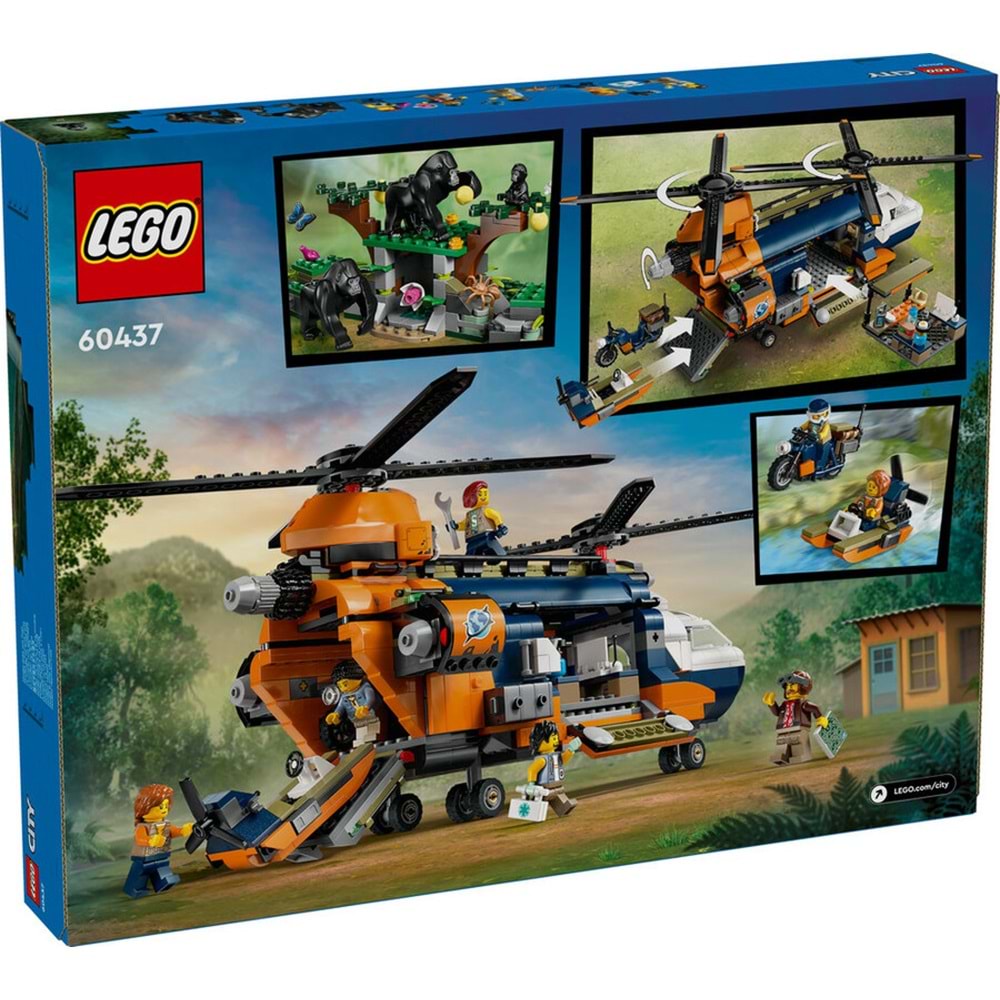 LEGO-60437 City Orman Kaşifinin Helikopteri Kamp Yerinde