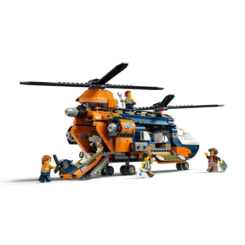LEGO-60437 City Orman Kaşifinin Helikopteri Kamp Yerinde