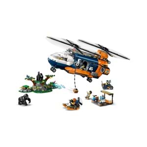 LEGO-60437 City Orman Kaşifinin Helikopteri Kamp Yerinde