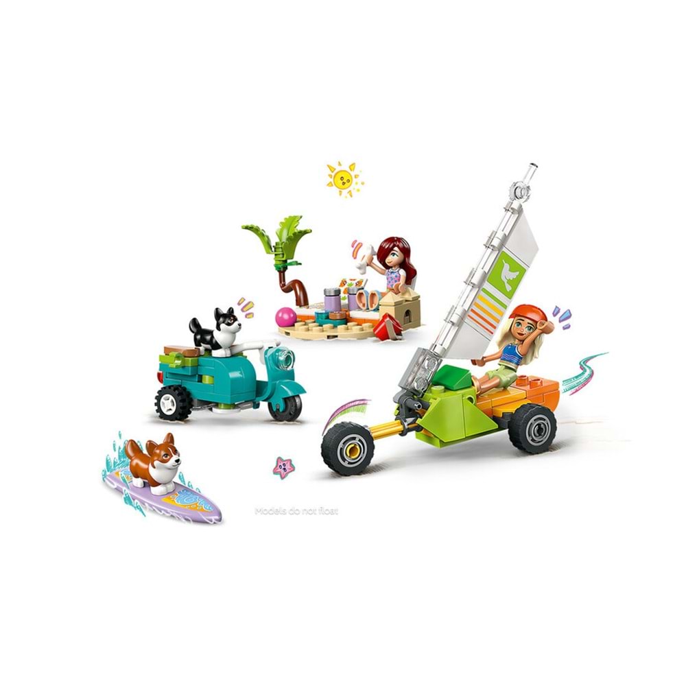 LEGO-42641 Friends Sörfçü Köpekler ve Scooter Macerası