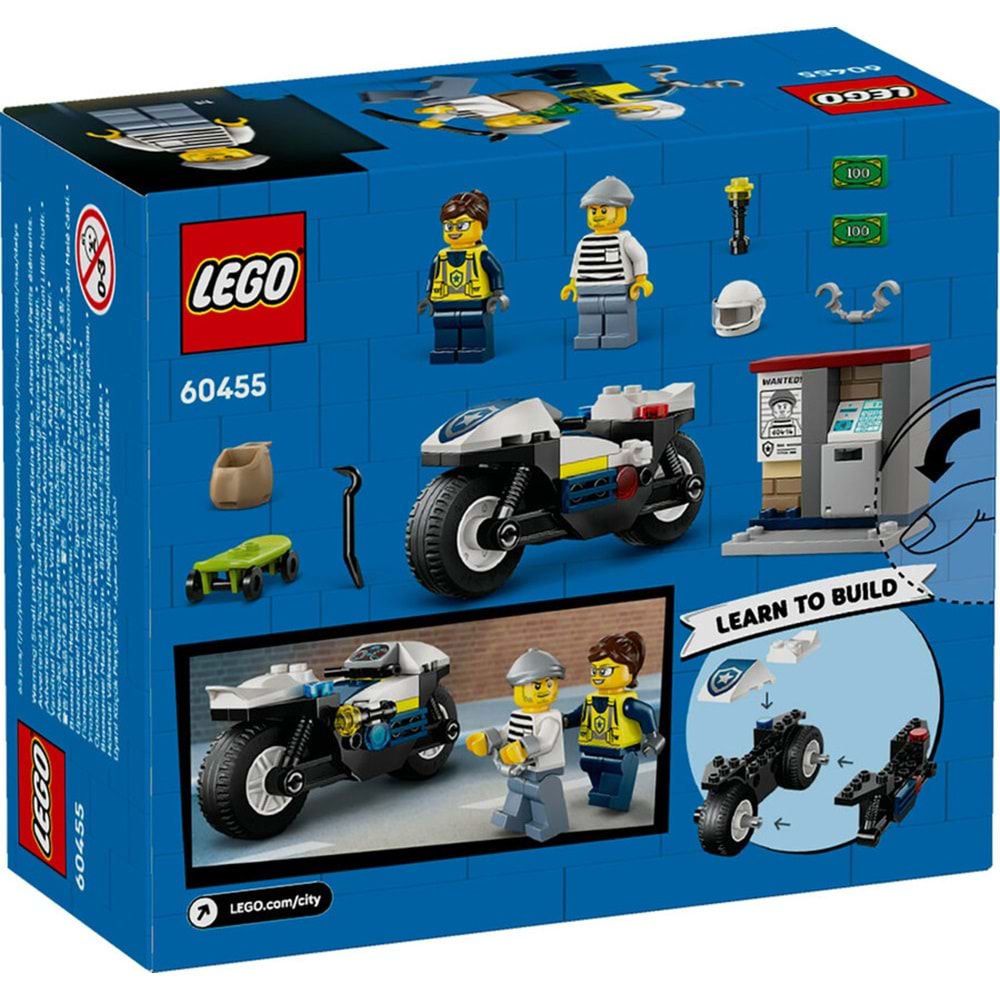 LEGO-60455 City Polis Motosikleti Takibi