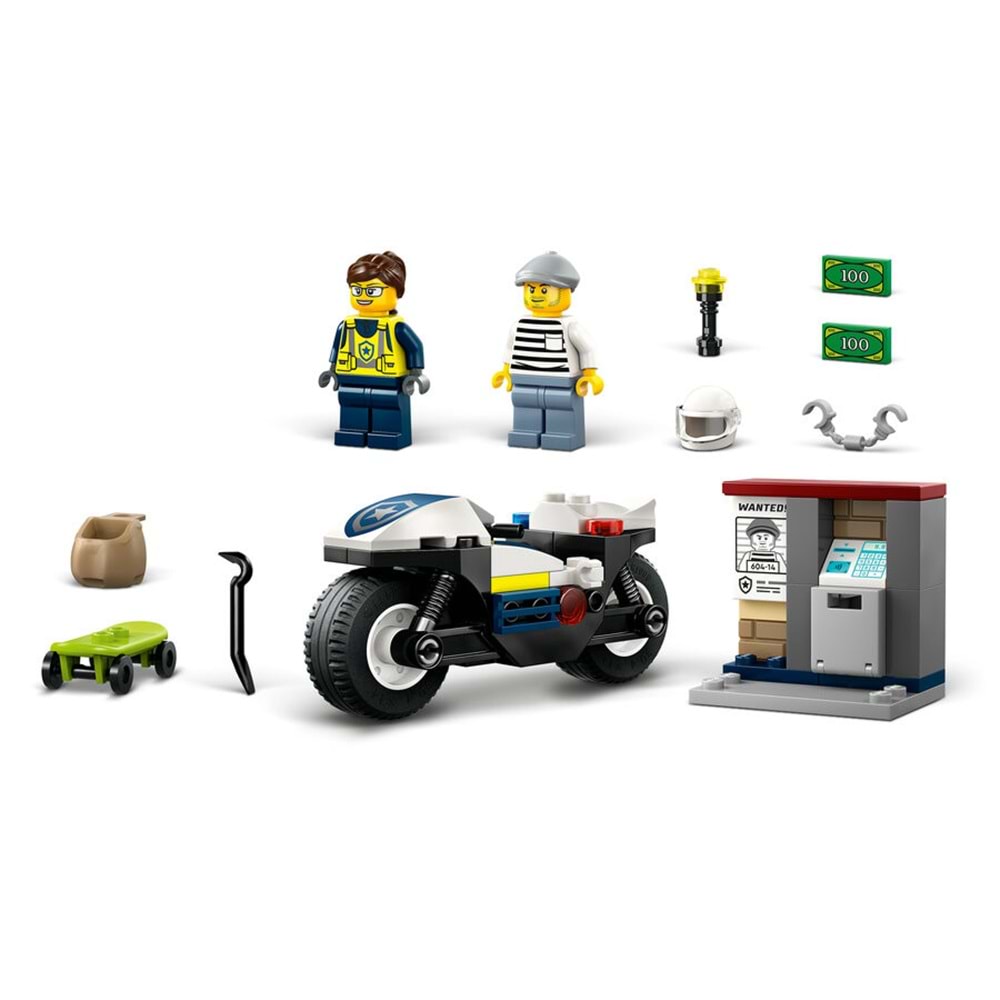 LEGO-60455 City Polis Motosikleti Takibi