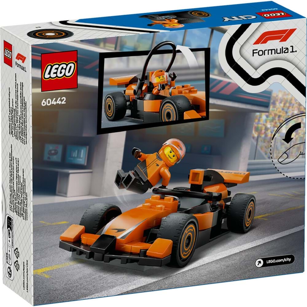 LEGO-60442 City McLaren Yarış Arabalı F1® Sürücüsü