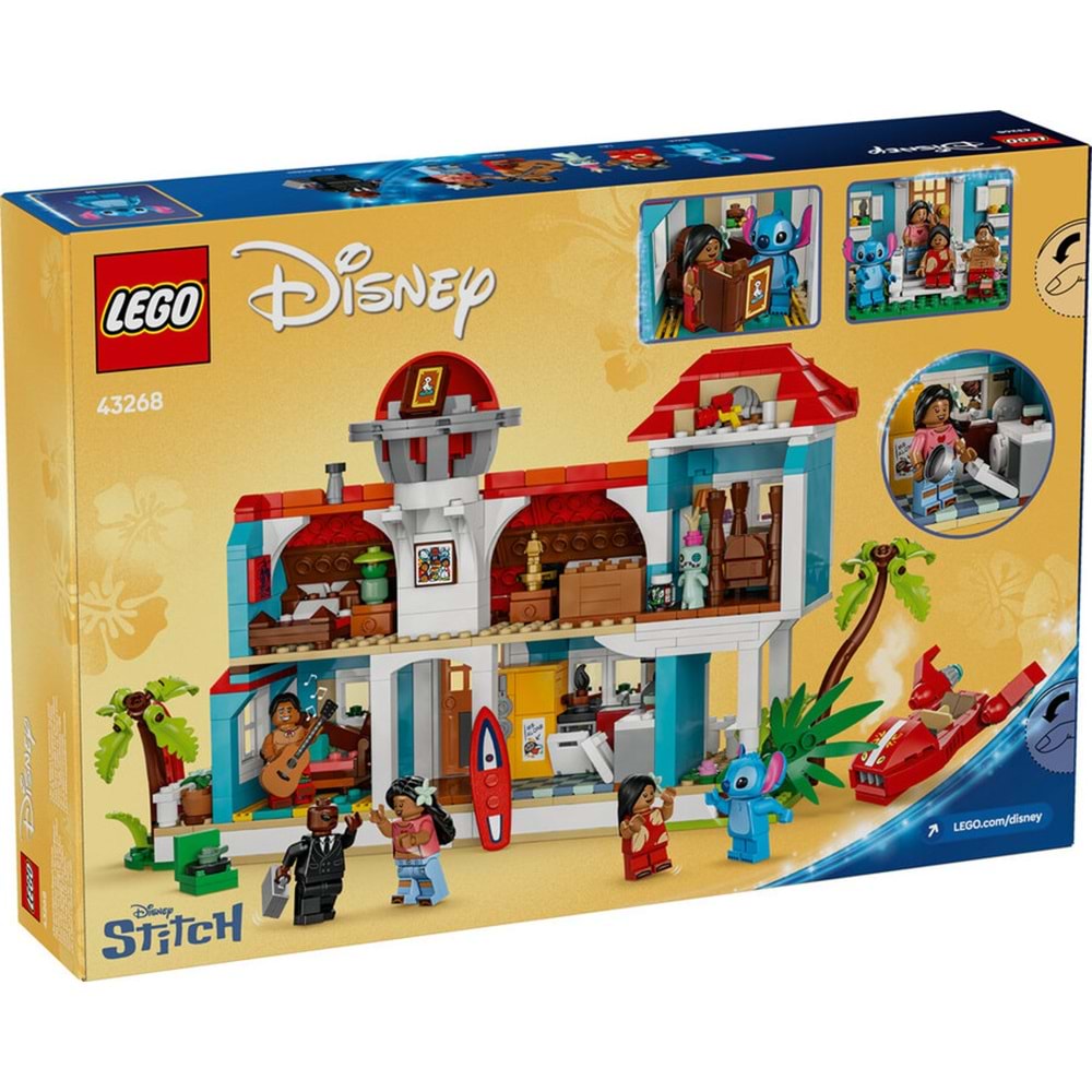 LEGO-43268 Disney Lilo ve Stiç Plaj Evi