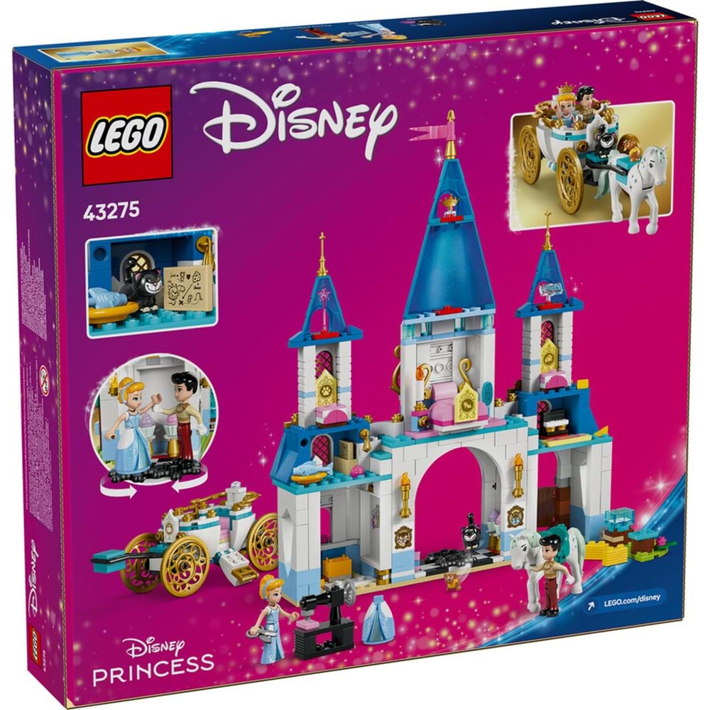 LEGO-43275 Disney Princess Sindirella’nın Şatosu ve At Arabası