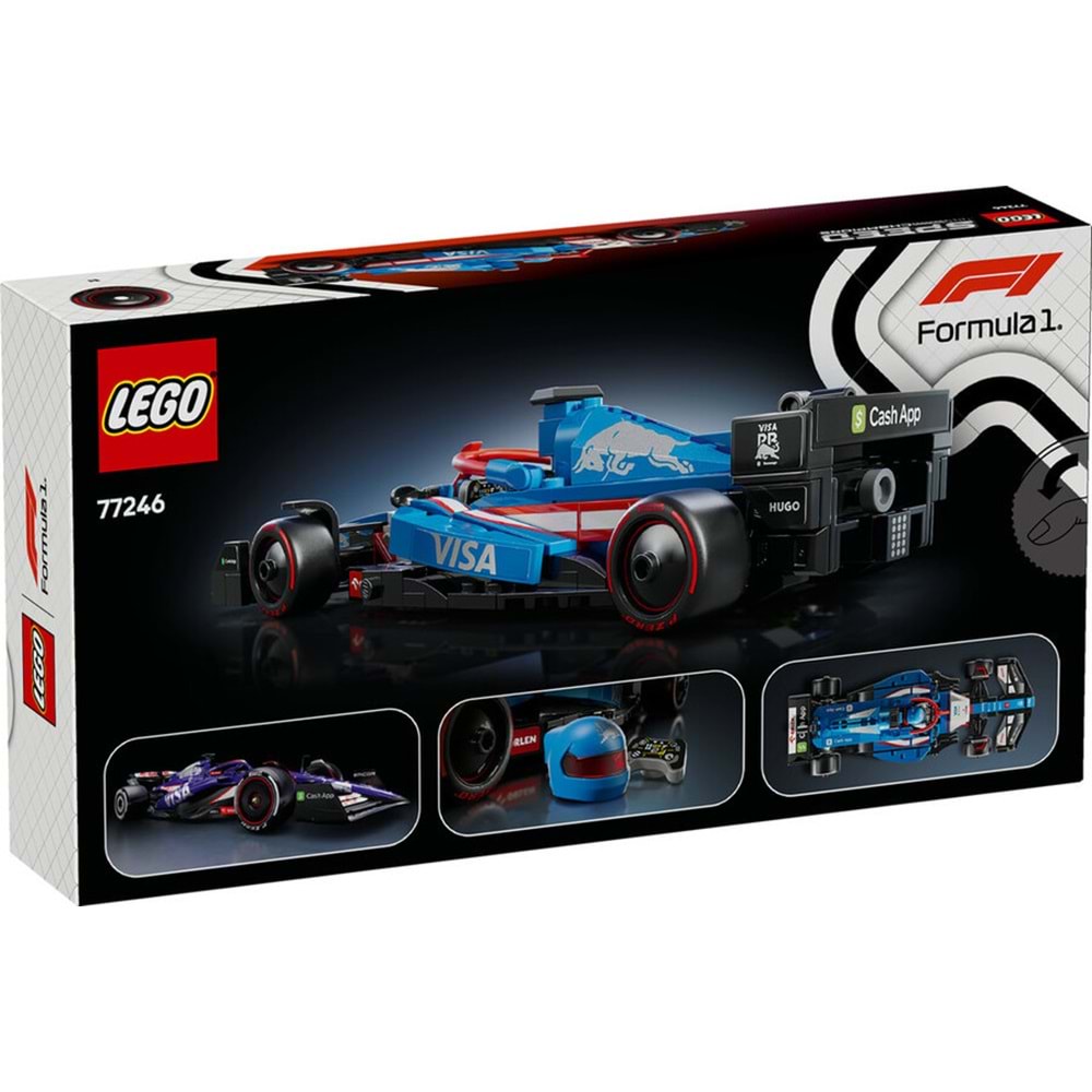 LEGO-77246 Speed Champions Visa Cash App RB VCARB 01 F1® Yarış Arabası