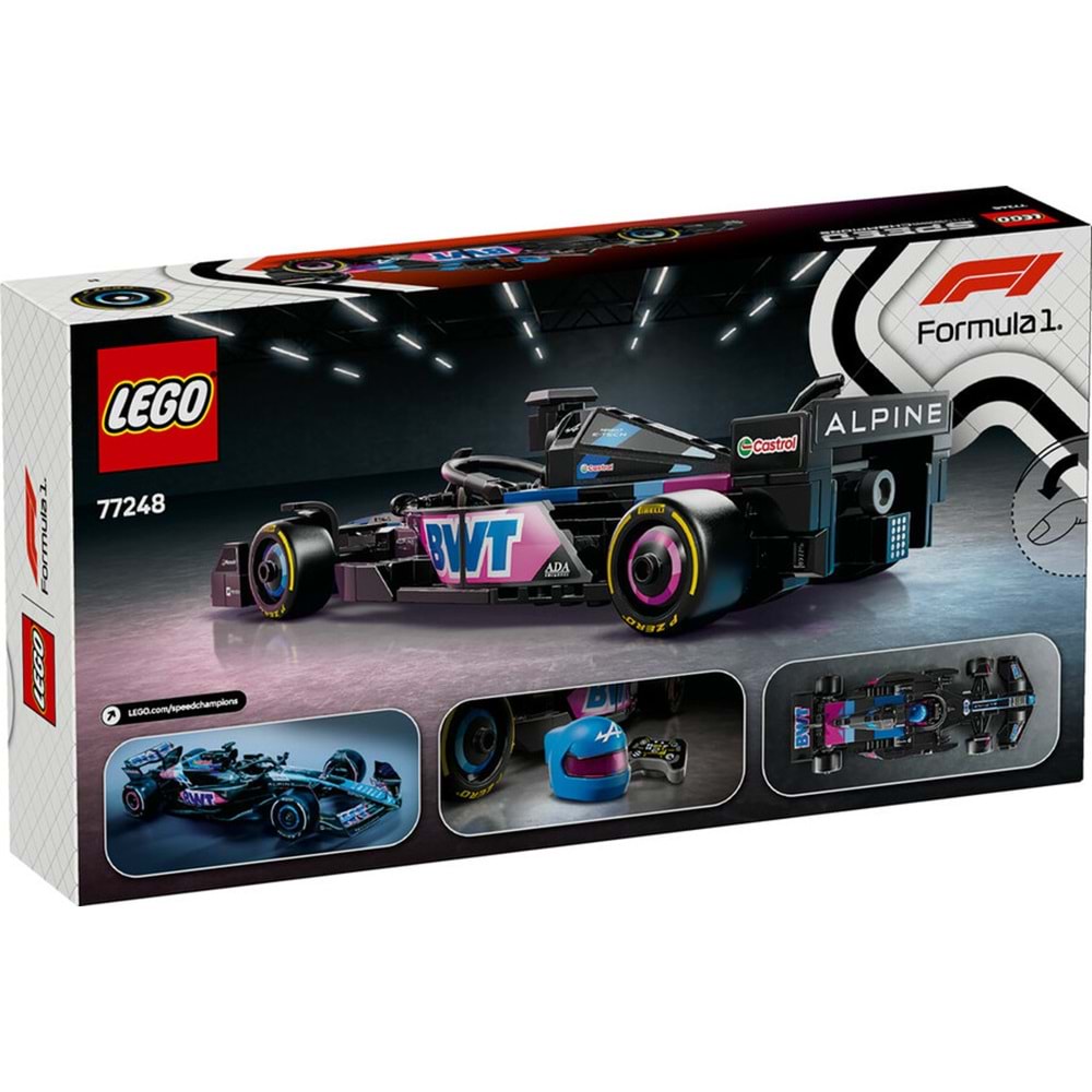 LEGO-77248 Speed Champions BWT Alpine F1® Team A524 Yarış Arabası