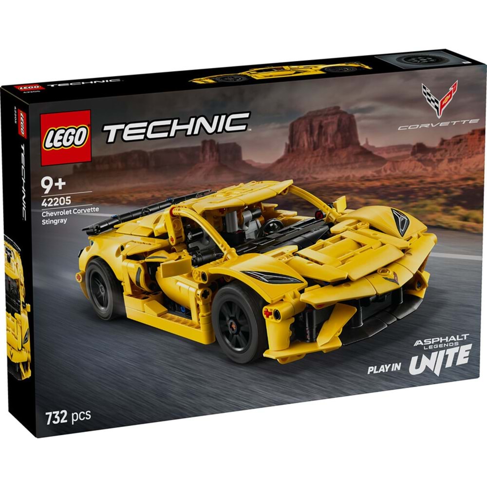 LEGO-42205 Technic Chevrolet Corvette Stingray