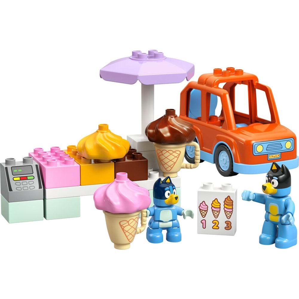 LEGO-10458 DUPLO® Bluey Bluey ile Dondurma Gezisi