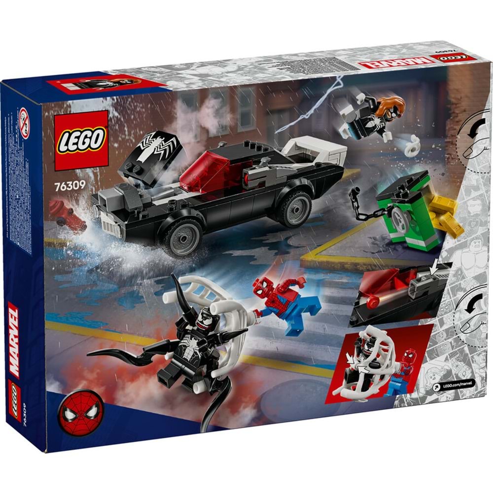 LEGO-76309 Marvel Örümcek Adam, Venom Arabasına Karşı