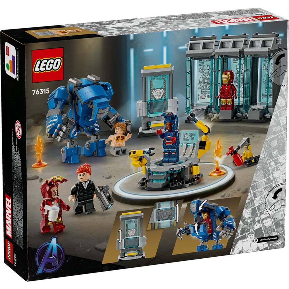 LEGO-76315 Marvel Iron Man'in Laboratuvarı: Zırh Salonu